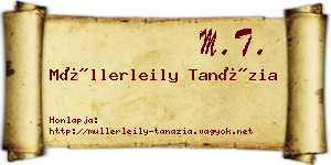 Müllerleily Tanázia névjegykártya